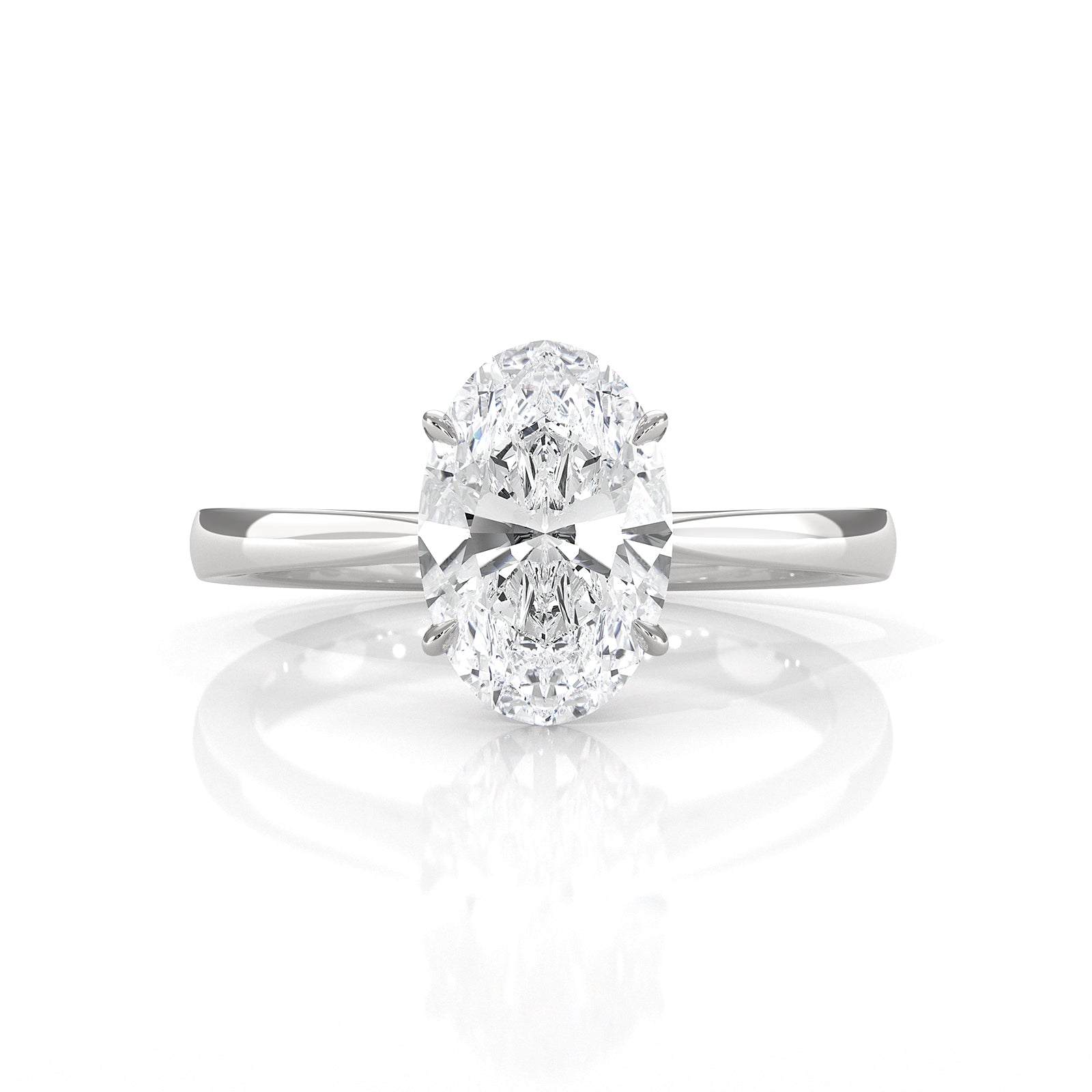 4.5g Princess Prong Setting Lab Grown Diamond Engagement Solitaire Ring IGI Certified 1.00 Ctw.